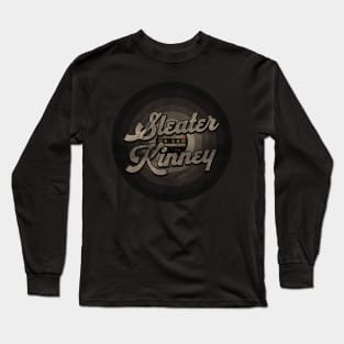 Sleater First Name Retro Tape Pattern Vintage Styles Long Sleeve T-Shirt